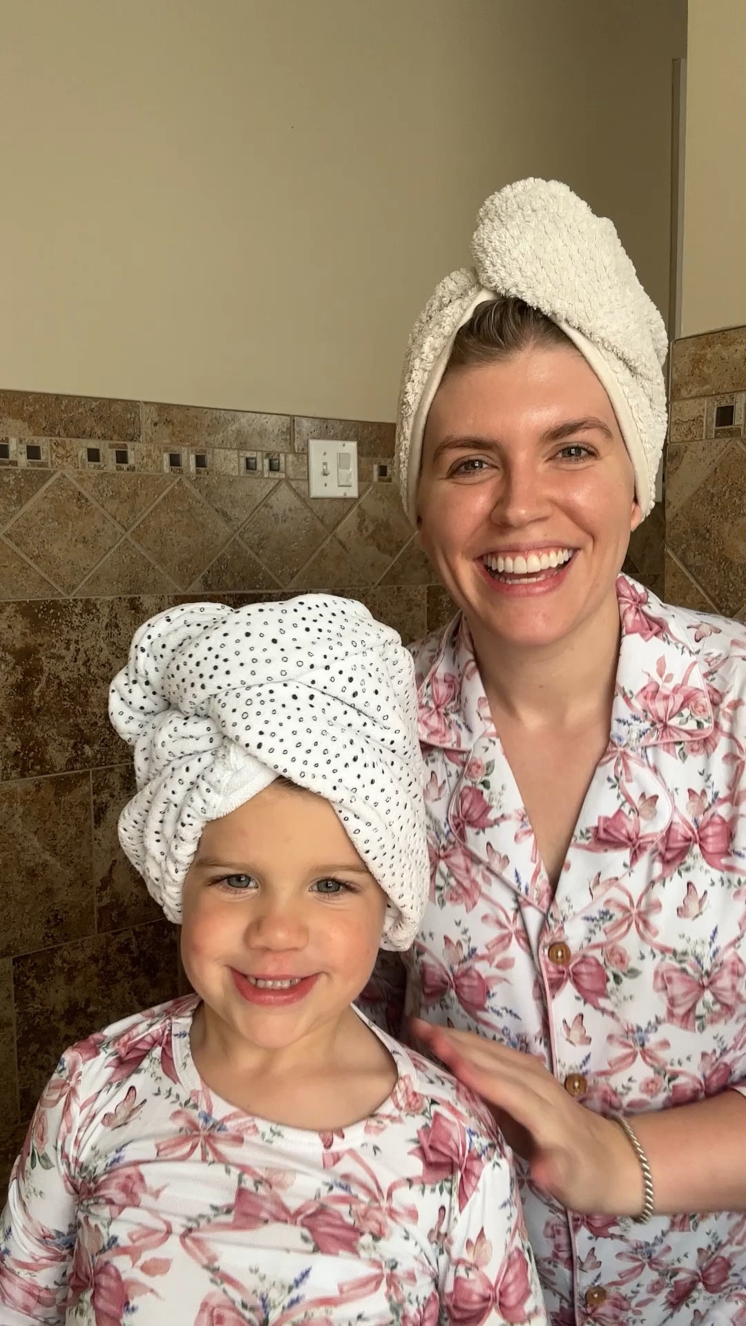 Self care with my mini 🤍

Matching family pjs 
Matching mommy daughter pajamas 

Clean skincare 

#LTKFamily #LTKBeauty