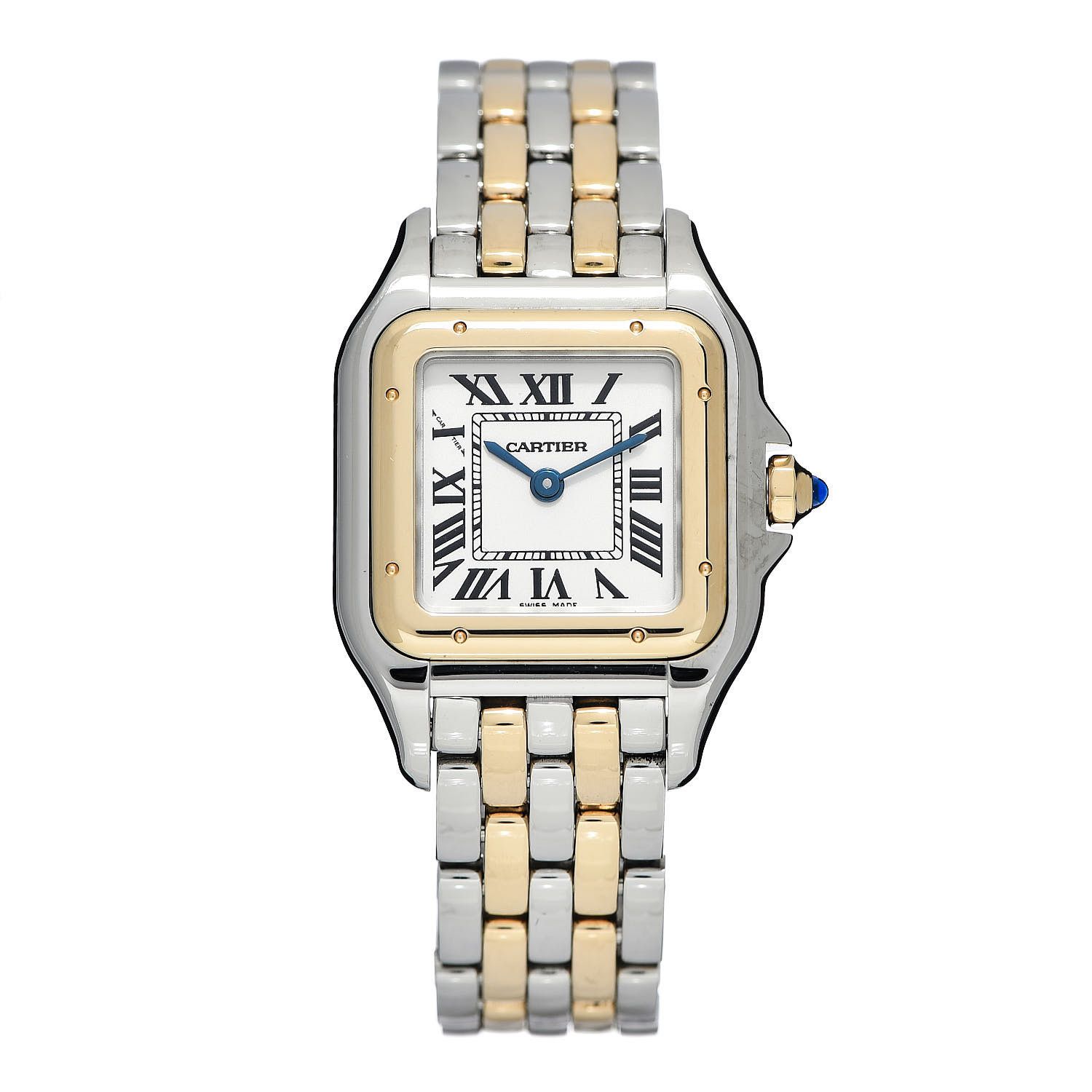 Stainless Steel 18K Yellow Gold 22mm Small Panthere Quartz Watch | Fashionphile