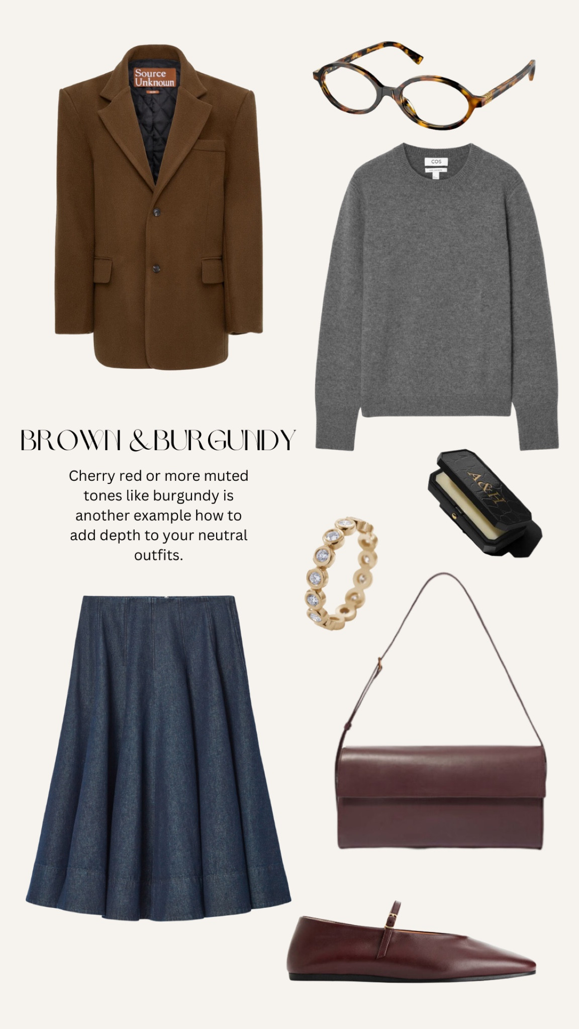 Fall look No.8: brown mixed with burgundy is the perfect fall idea. Librarian look is my fave atm

#LTKworkwear #LTKautumn #LTKstyletip