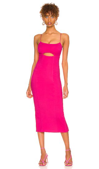 Enzo Midi Dress in Hot Pink | Revolve Clothing (Global)
