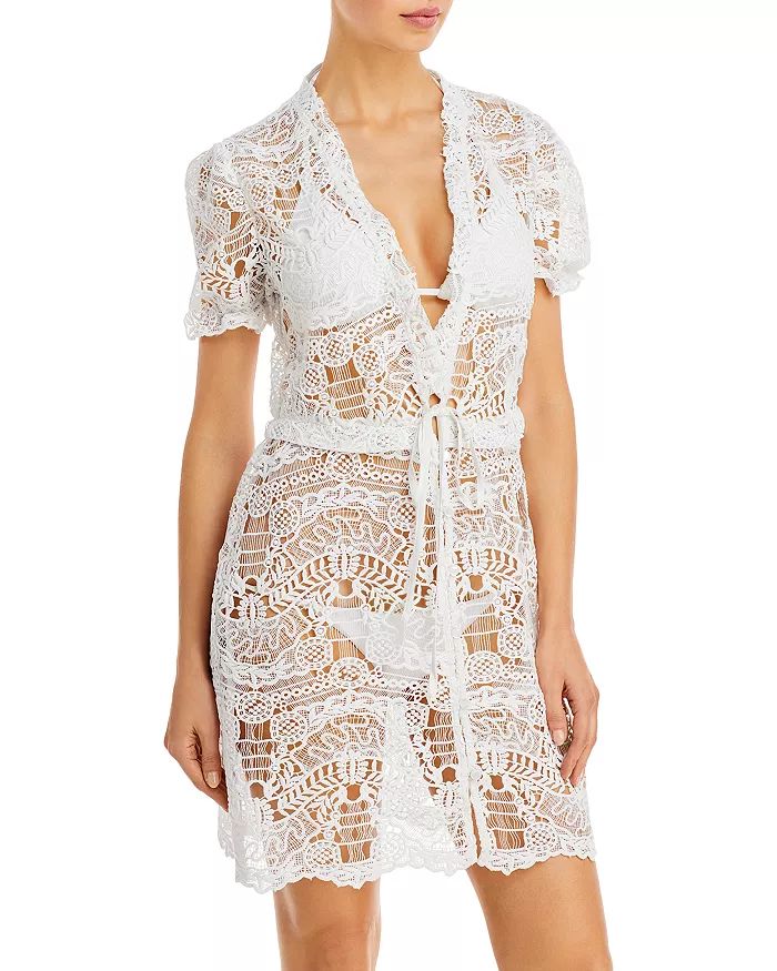 Margot Bridal Lace Mini Swim Cover-Up Dress - 150th Anniversary Exclusive | Bloomingdale's (US)