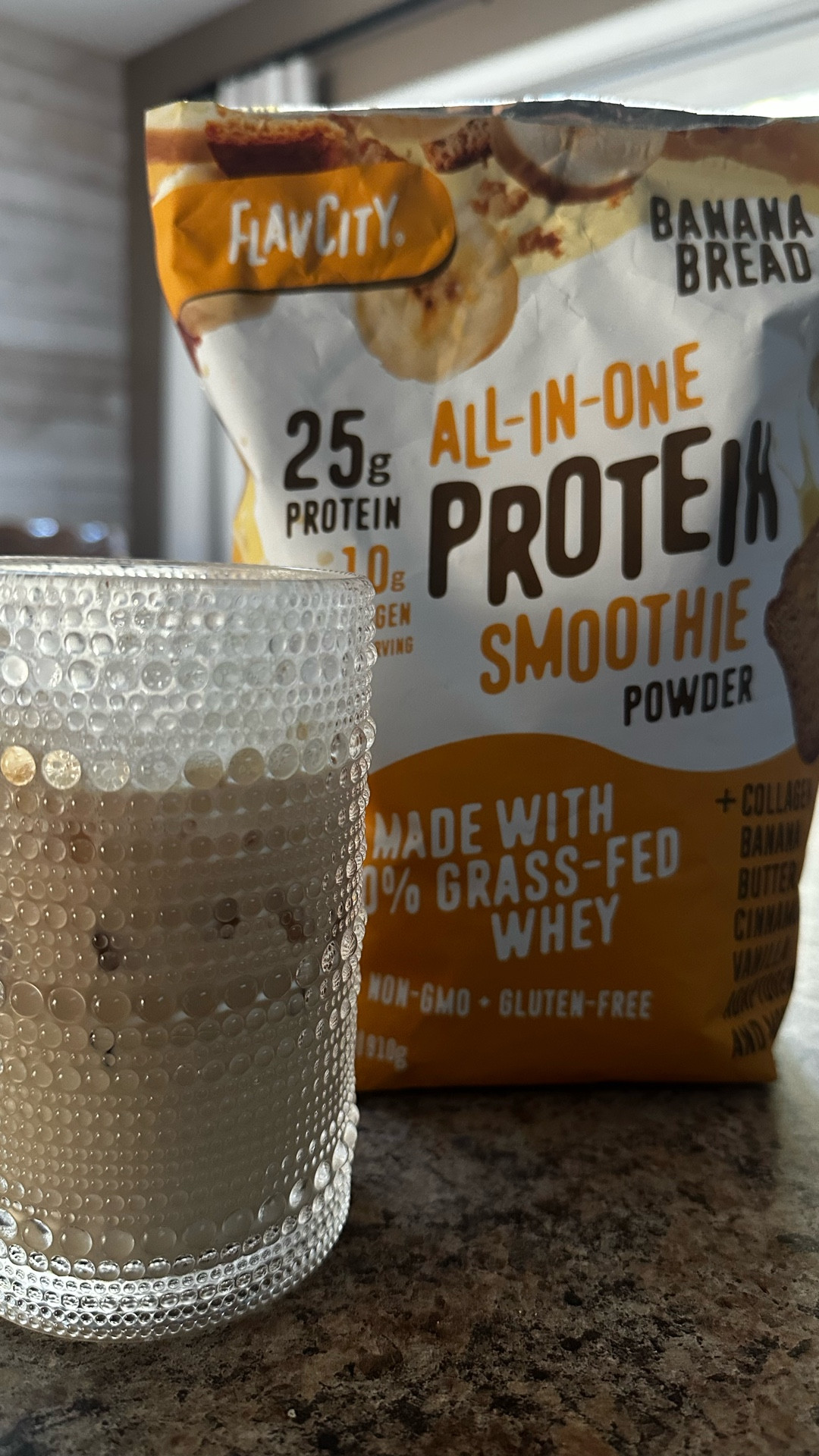 I created my own healthier version of the Starbucks banana cold foam at home using flav city protein with their banana bread healthy protein powder grab it while it’s back in stock! This flavor goes so fast because it’s so good🍌 #bananaprotein #starbucks #bananalatte

#LTKselfcare #LTKfitnessgoals #LTKmorningroutine