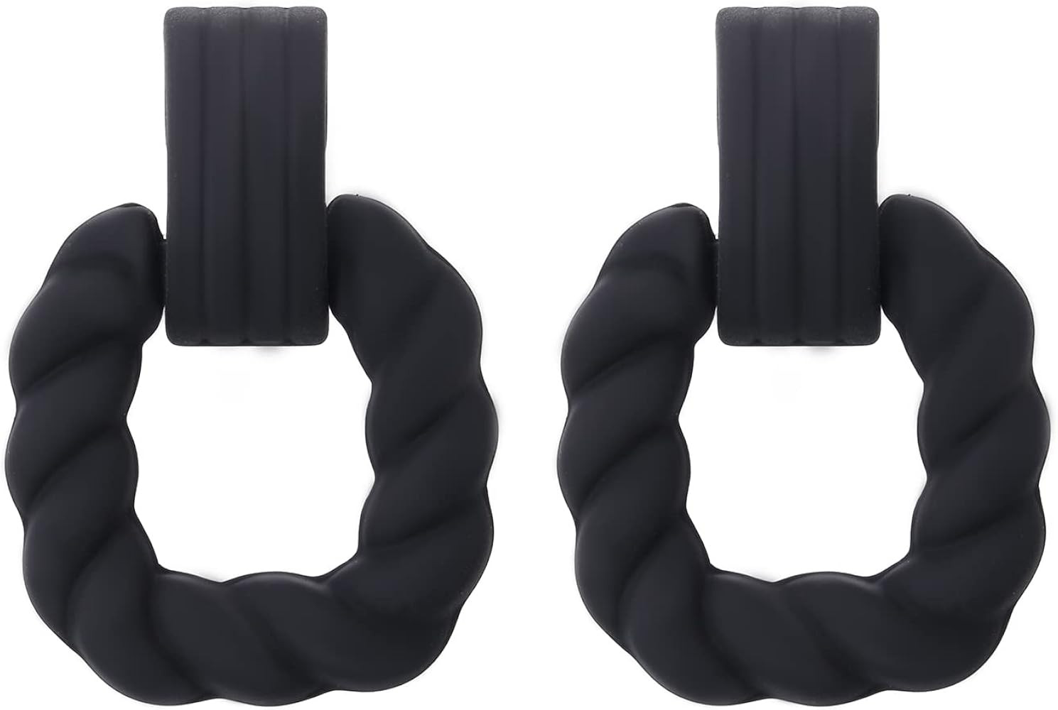 Rectangle Earrings for Women, Acrylic Square Earrings Twisted Geometric Statement Earrings | Amazon (US)