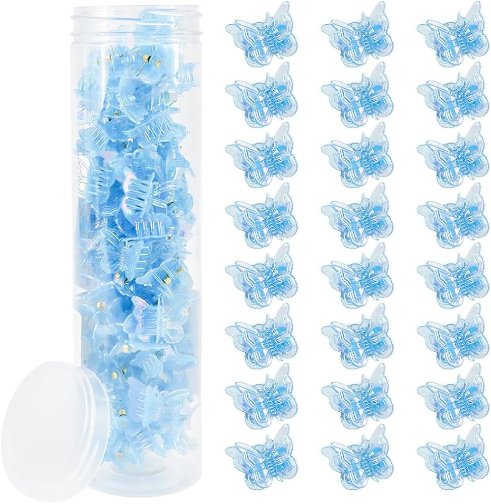 Ahoney 60PCS Mini Butterfly Hair Clips for Hair with Box Glitter 90s Y2k Hair Accessories for Gir... | Amazon (US)