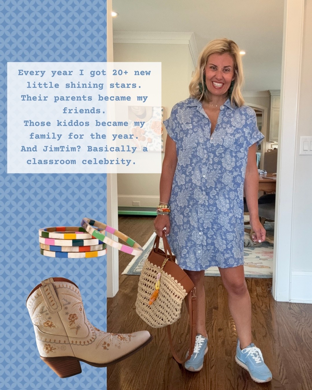 Such a cute dress!! This is a gauze material, which is so nice and lightweight. I’m in xs dress & 8 sneaker. 

*code Catherine20 at Allie + Bess

#LTKdayinmylife #LTKmomlife #LTKSaleAlert