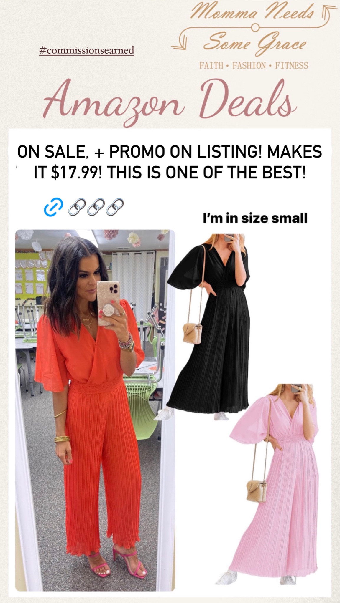 Wearing a size small in this great jumpsuitt

#LTKSaleAlert #LTKFindsUnder100 #LTKSeasonal