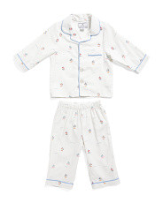 Kids Bateau Classic Pajama Top And Pants Set | Toddler Girls (2t-5t) | Marshalls | Marshalls