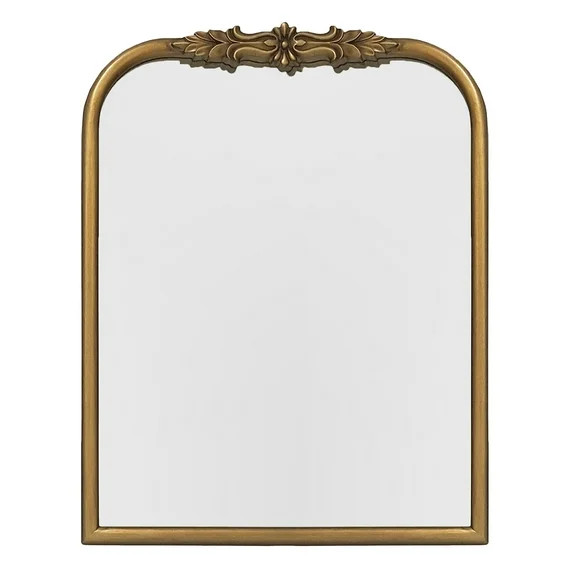 My Texas House Ornate Gold Floral Carved Wood Framed Mirror 23x29.5 | Walmart (US)
