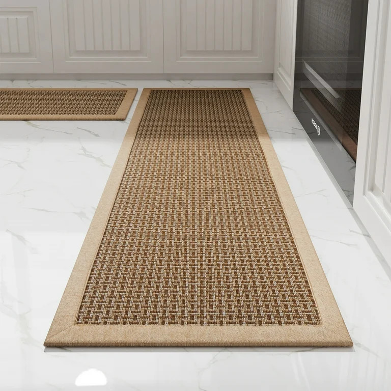 SIXHOME Rug Runner Kitchen Rugs and Mats Sets 20"x32"+20"x71" Non Skid Washable Farmhouse Kitchen... | Walmart (US)