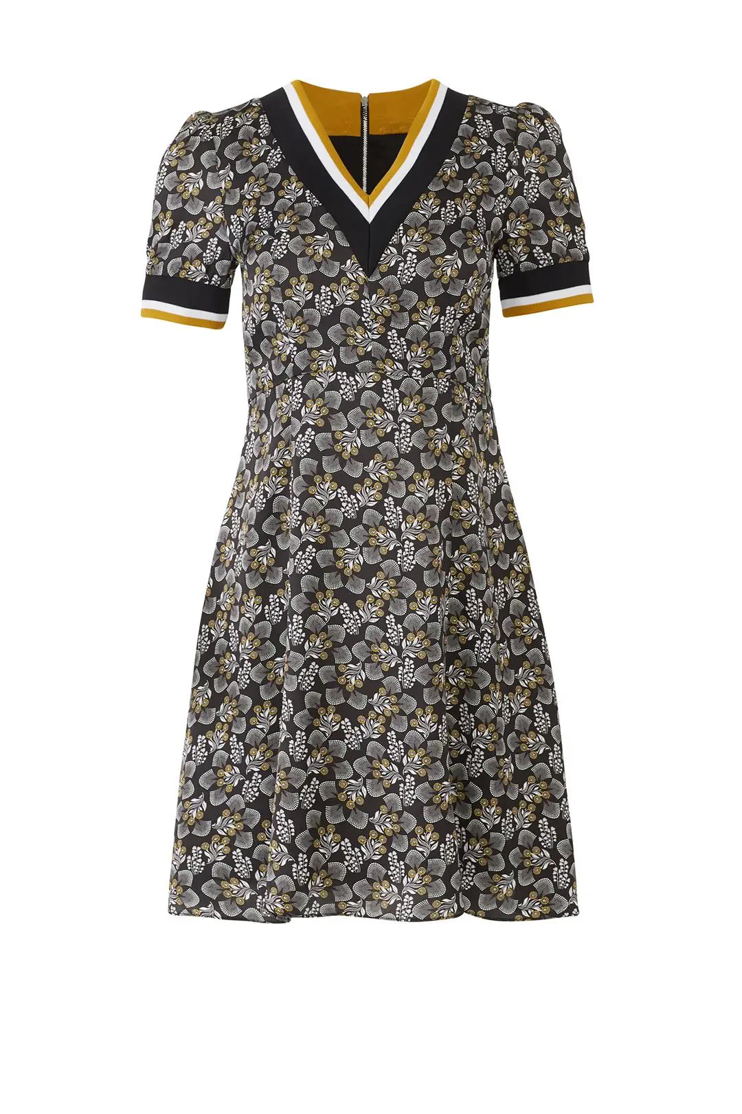 Slate & Willow Varsity Trim Floral Dress | Rent The Runway