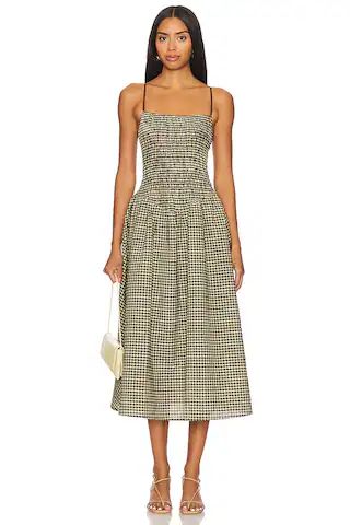 Apres Studio Ballerina Dress in Biscuit Plaid from Revolve.com | Revolve Clothing (Global)