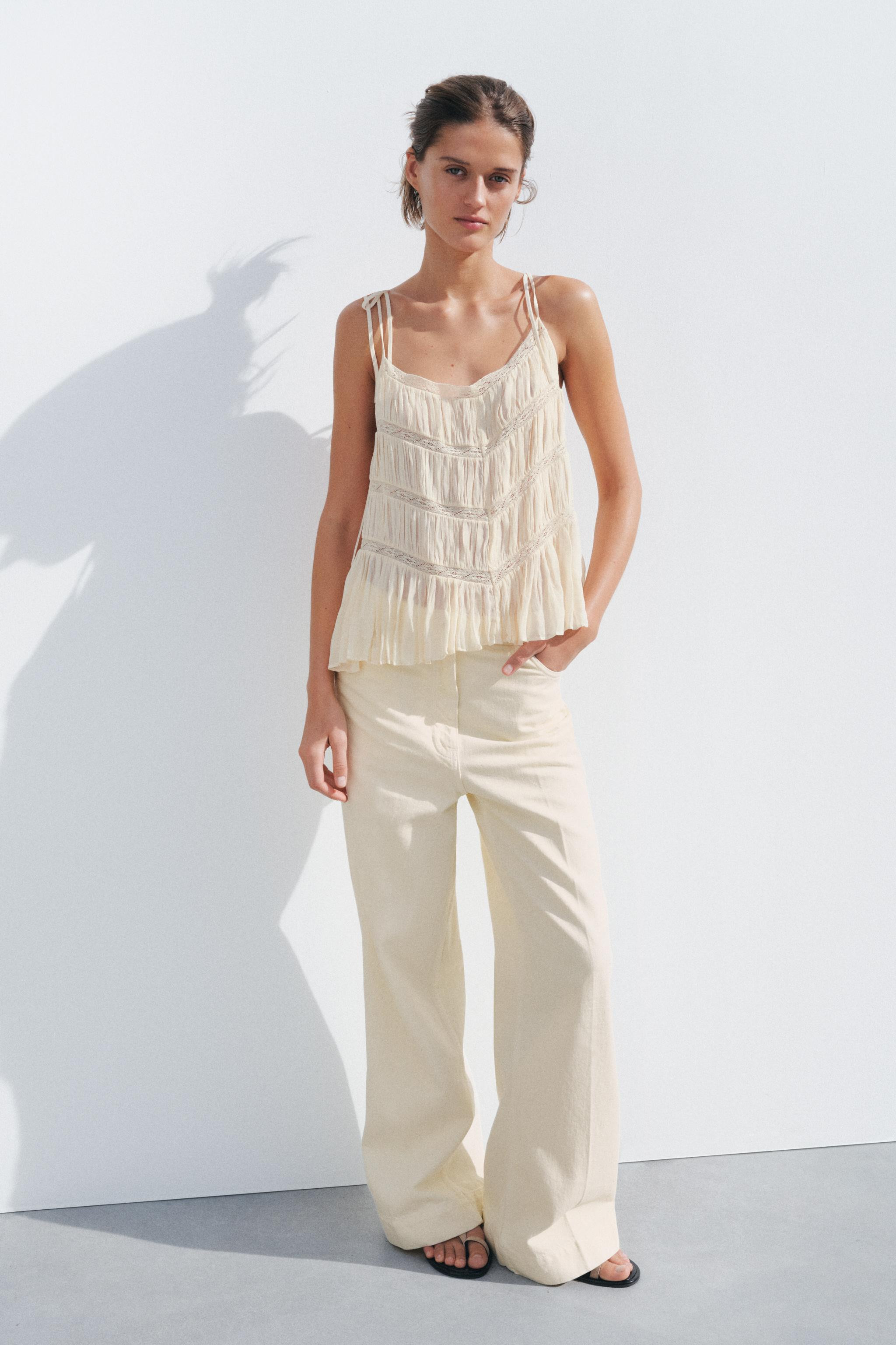 ZW COLLECTION LACE TOP | Zara US