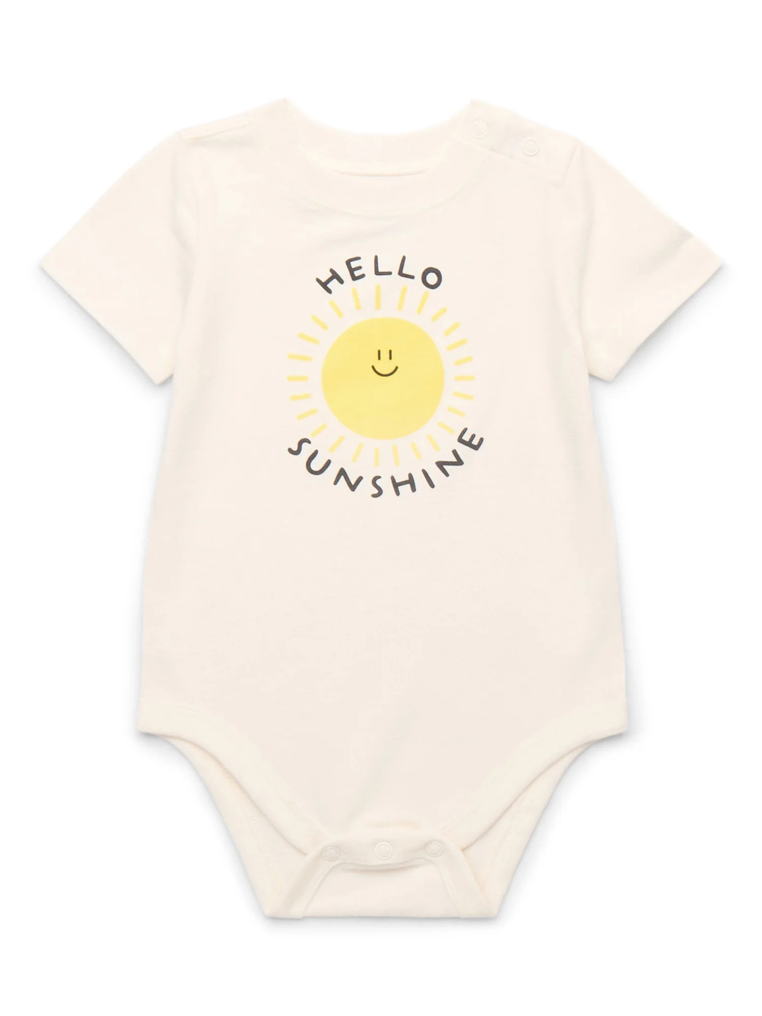 Garanimals Baby Boy Short Sleeve Jersey Graphic Bodysuit, Sizes 0-24 Months | Walmart (US)