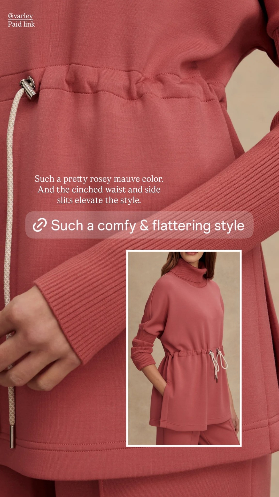 Love this new athleisure wear top. Such a comfy and cozy pullover for running errands, weekends, or sports. 

Such a pretty rosey mauve color. And the cinched waist and side slits elevate the style.

Varley, activewear, casual style, mom outfit, fall fashion 

#LTKActive #LTKStyleTip #LTKSeasonal