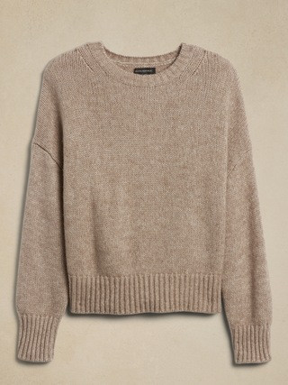 Mona Oversized Wool-Cotton Sweater | Banana Republic (US)