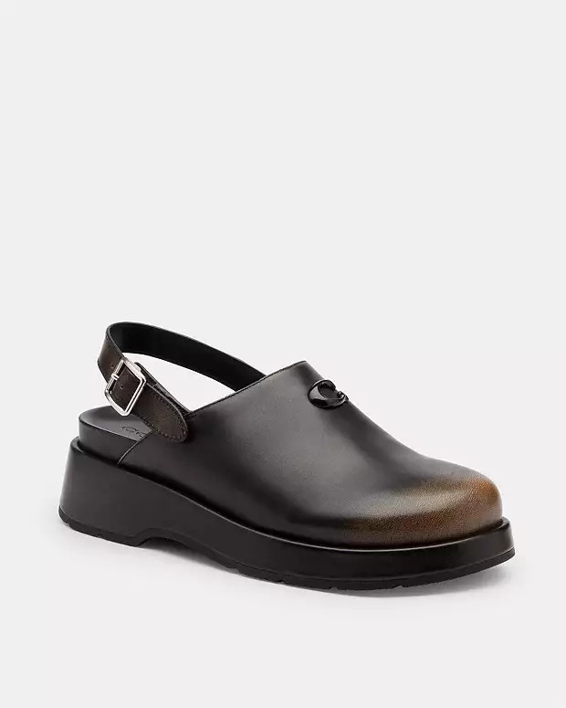 Sculpted C Platform Clog In Loved Leather | Coach (US)