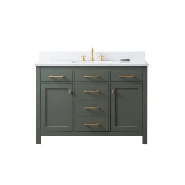 Atencio 48'' Single Bathroom Vanity with Engineered Stone TopSee More by Mercury Row®Rated 4.6 o... | Wayfair North America