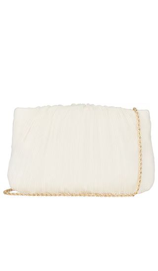 Brit Flat Pleated Pouch in Pearl | Revolve Clothing (Global)