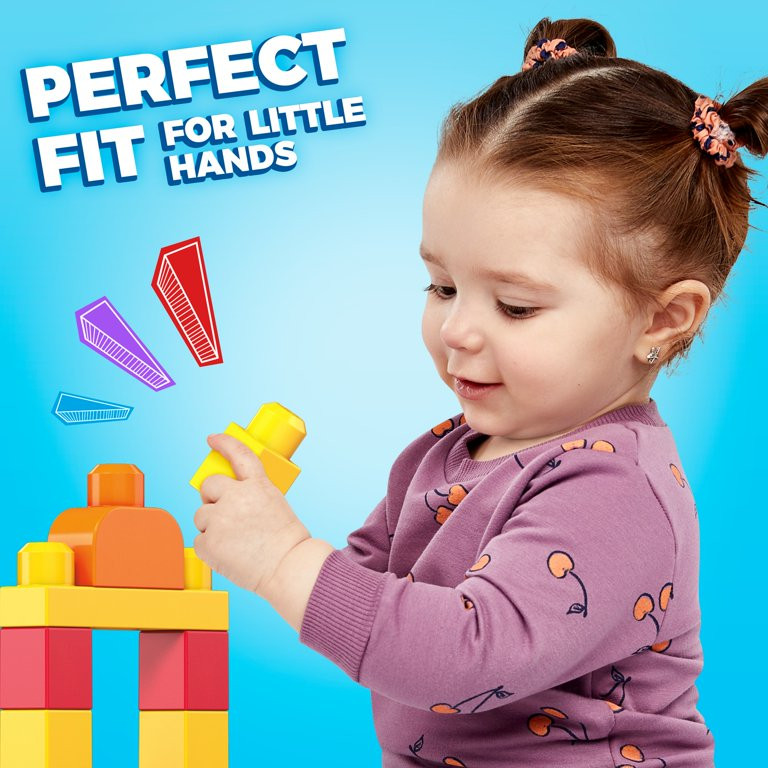 Mega Bloks First Builders Big Building Bag with Big Building Blocks, Building Toys for Toddlers (... | Walmart (US)