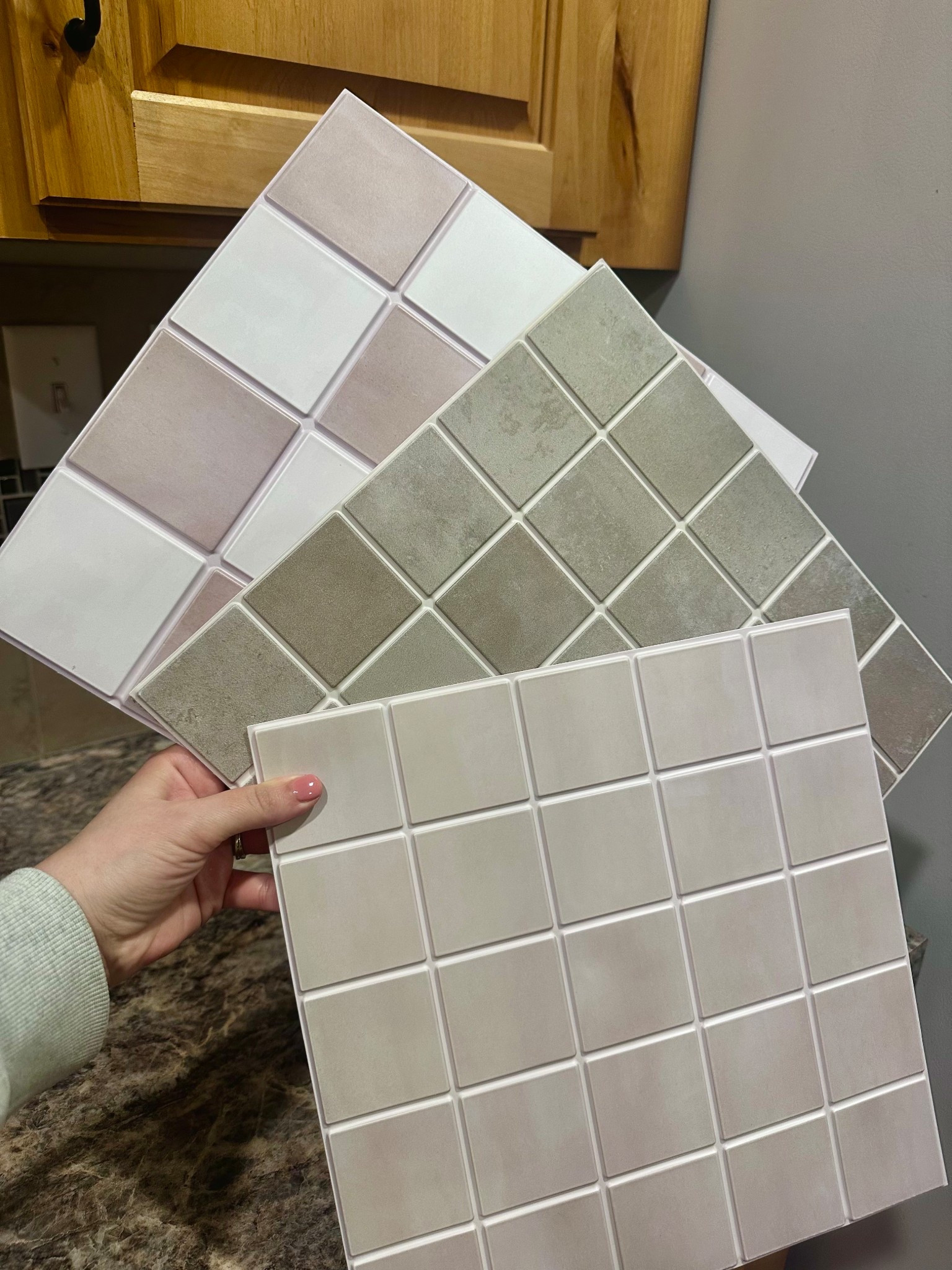 Rental updates, renter friendly, peel and stick tiles, peel and stick backsplash, backsplash tile, rental home, home design, DIY, interior design, kitchen ideas 

#LTKHome