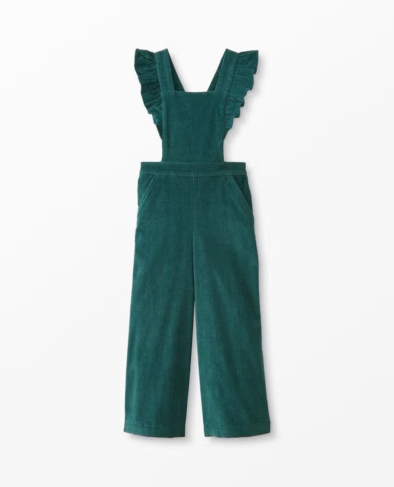 Ruffle Jumpsuit In Stretch Corduroy | Hanna Andersson