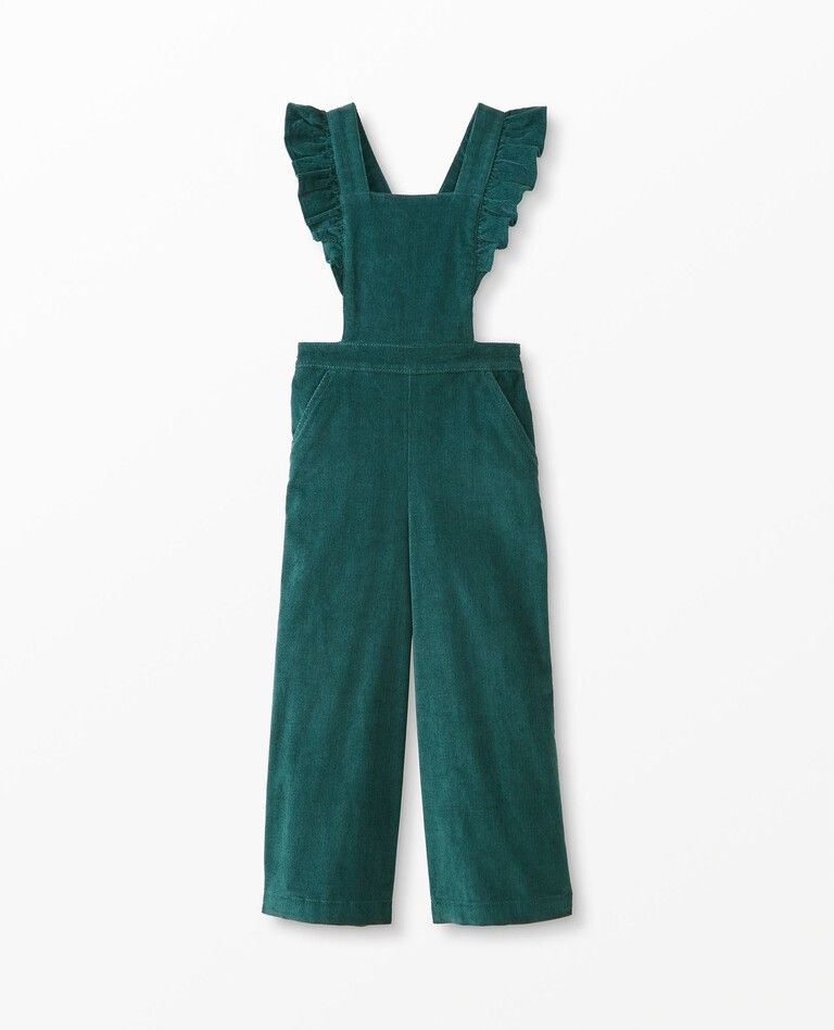 Ruffle Jumpsuit In Stretch Corduroy | Hanna Andersson