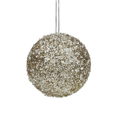 Northlight 5" Gold and Silver Sequin Ball Christmas Ornament | Target