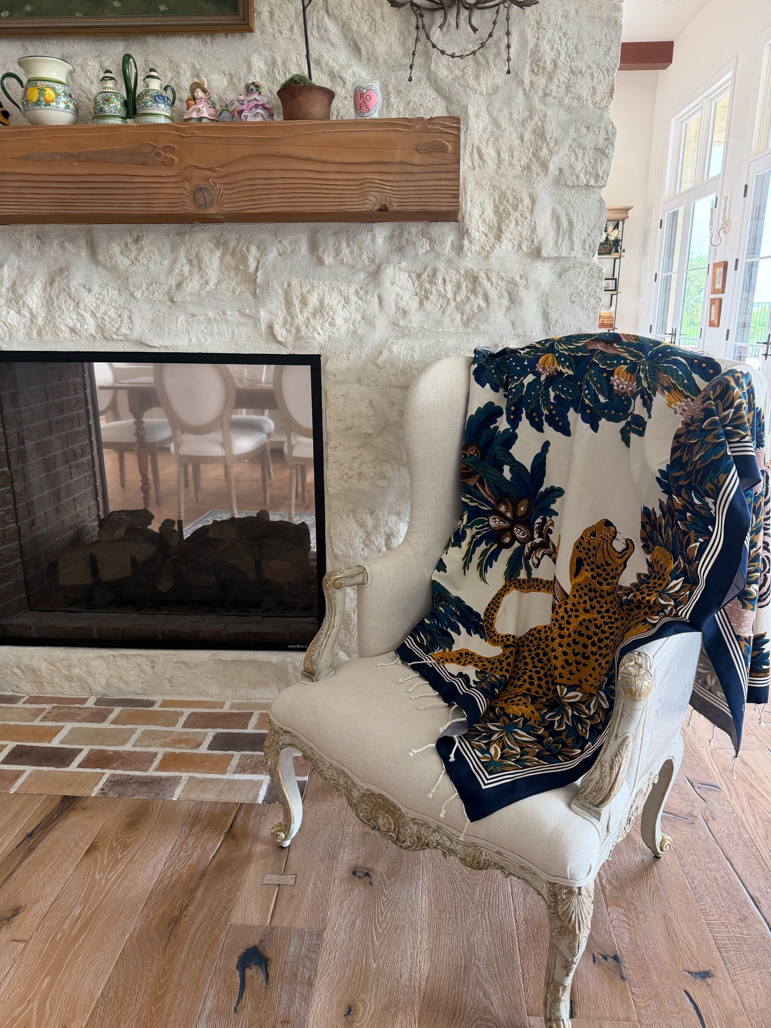 Styled a pretty Sezane cotton “towel” as a throw over the chair.  The towel is currently sold out but they do restock frequently, so keep on checking! Sezane 2026, Sezane x INOUI 

#LTKHome #LTKMothersDay #LTKSeasonal