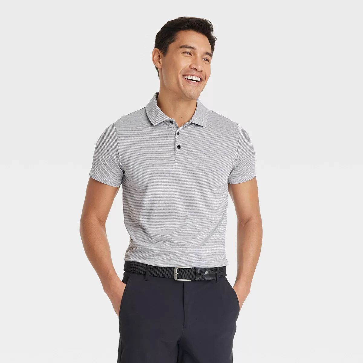 Men's Striped Polo Shirt - All In Motion™ | Target