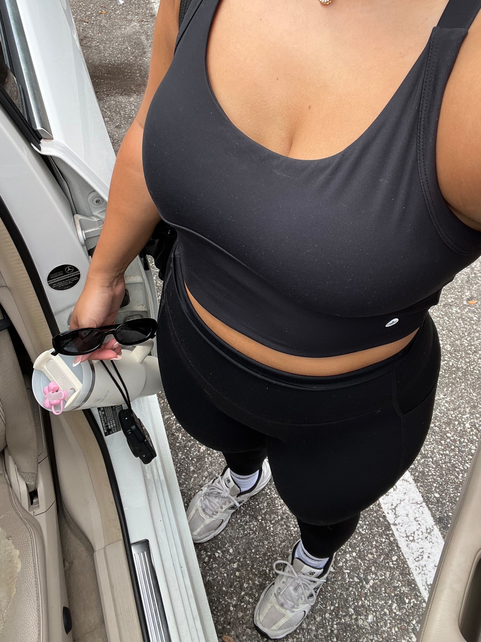 Pilates ootd 🤍☁️🧘🏽‍♀️

#LTKMidsize #LTKActive