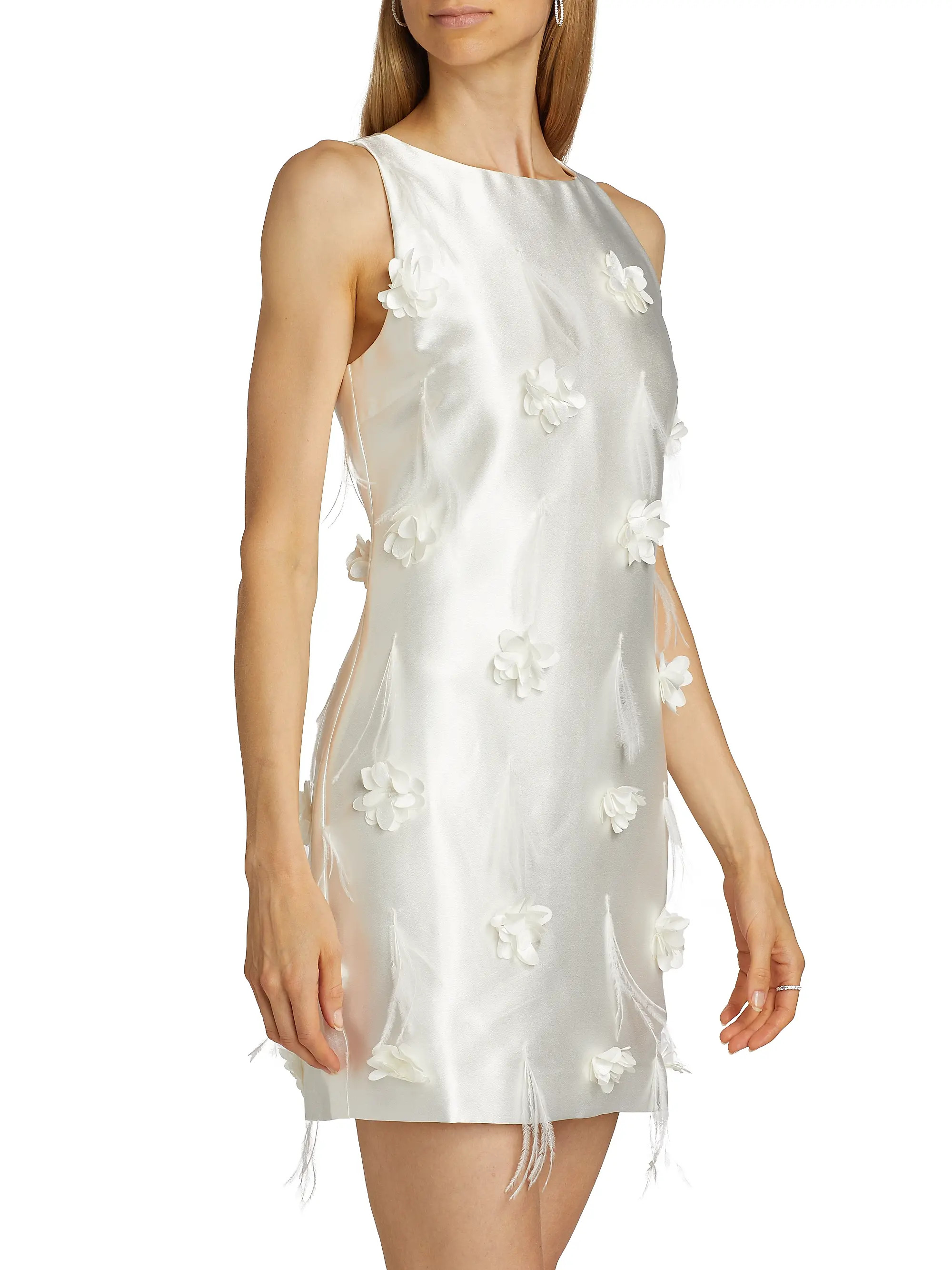 Lunaria Floral Appliqué Minidress | Saks Fifth Avenue