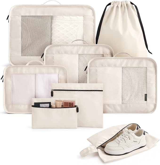 8 Set Packing Cubes for Travel, Cruise Ship Travel Essentials | Amazon (US)