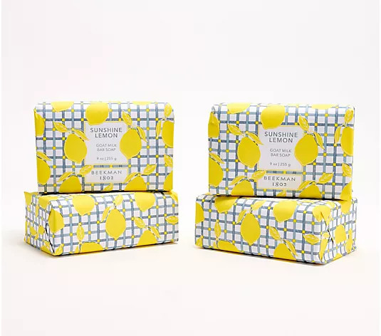 Beekman 1802 4-Piece Goat Milk Bars of Soap - QVC.com | QVC