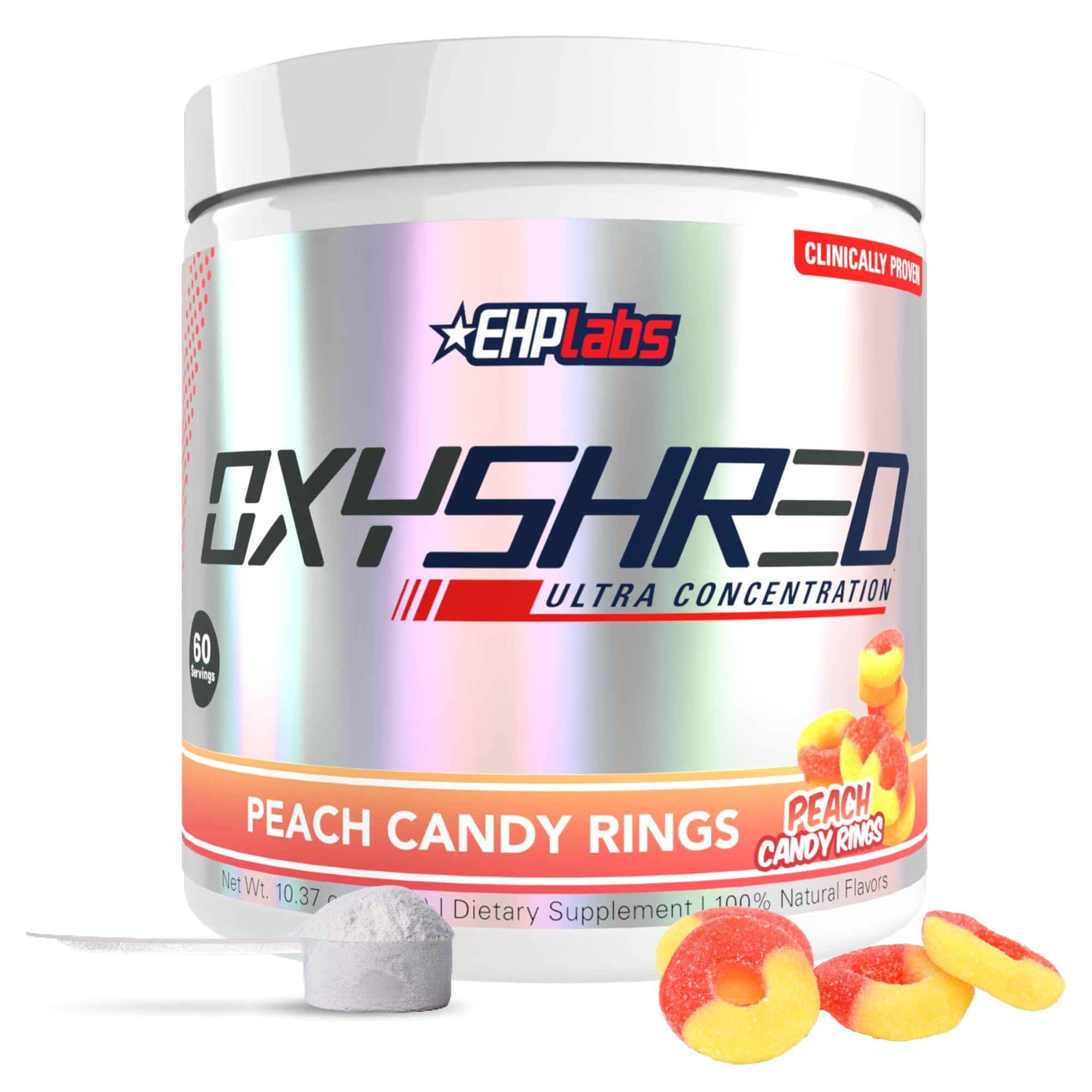 EHP Labs OxyShred Pre Workout Powder - Preworkout Powder with L Glutamine & Acetyl L Carnitine, E... | Amazon (US)