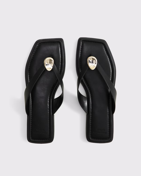 Hardware Thong Sandals | Abercrombie & Fitch (US)
