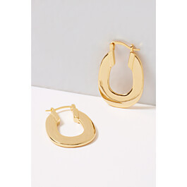 Gwyneth Flat Hoops | Evereve