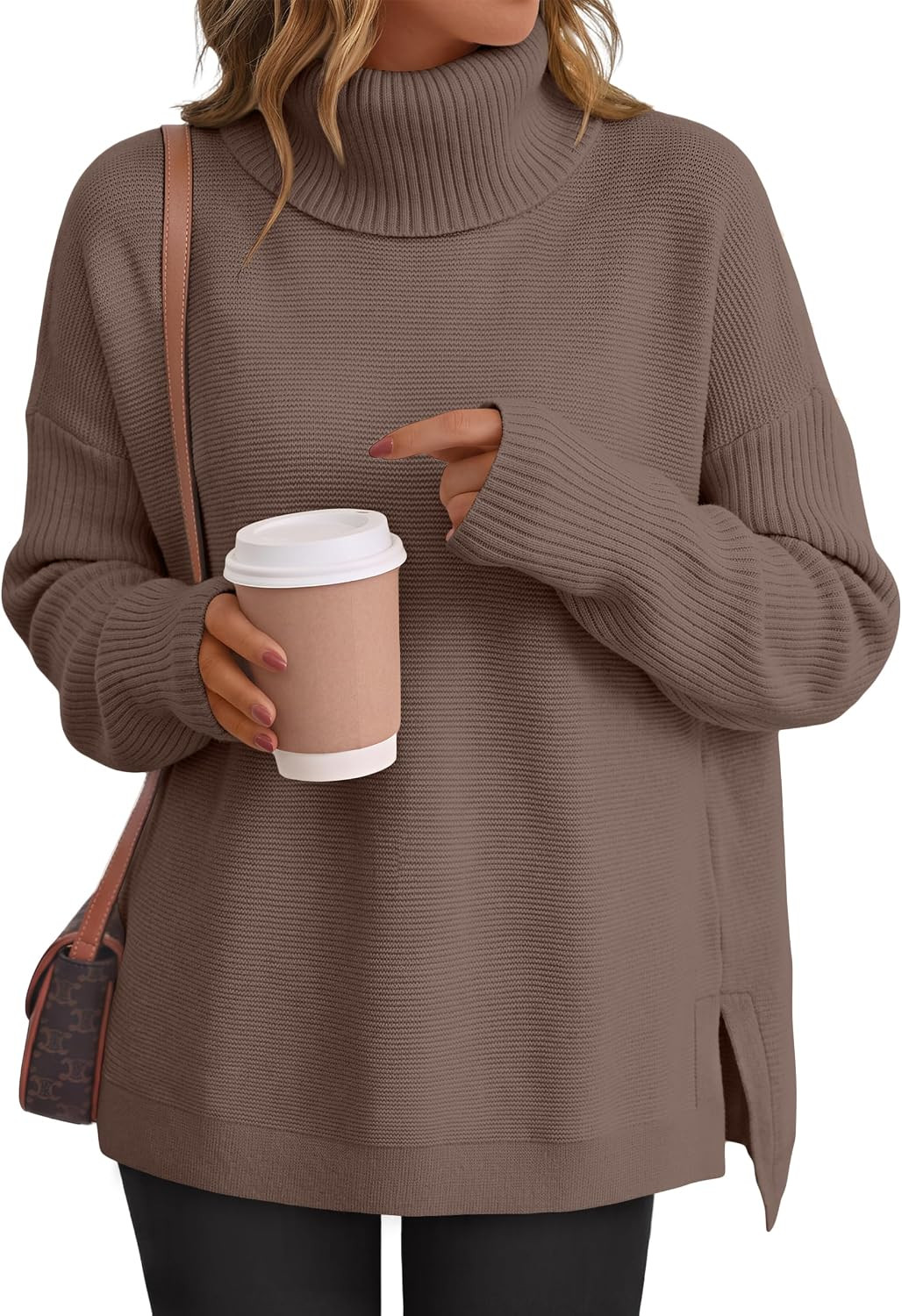 LILLUSORY Womens Turtleneck Oversized Sweaters 2026 Fall Fashion Outfits | Amazon (US)