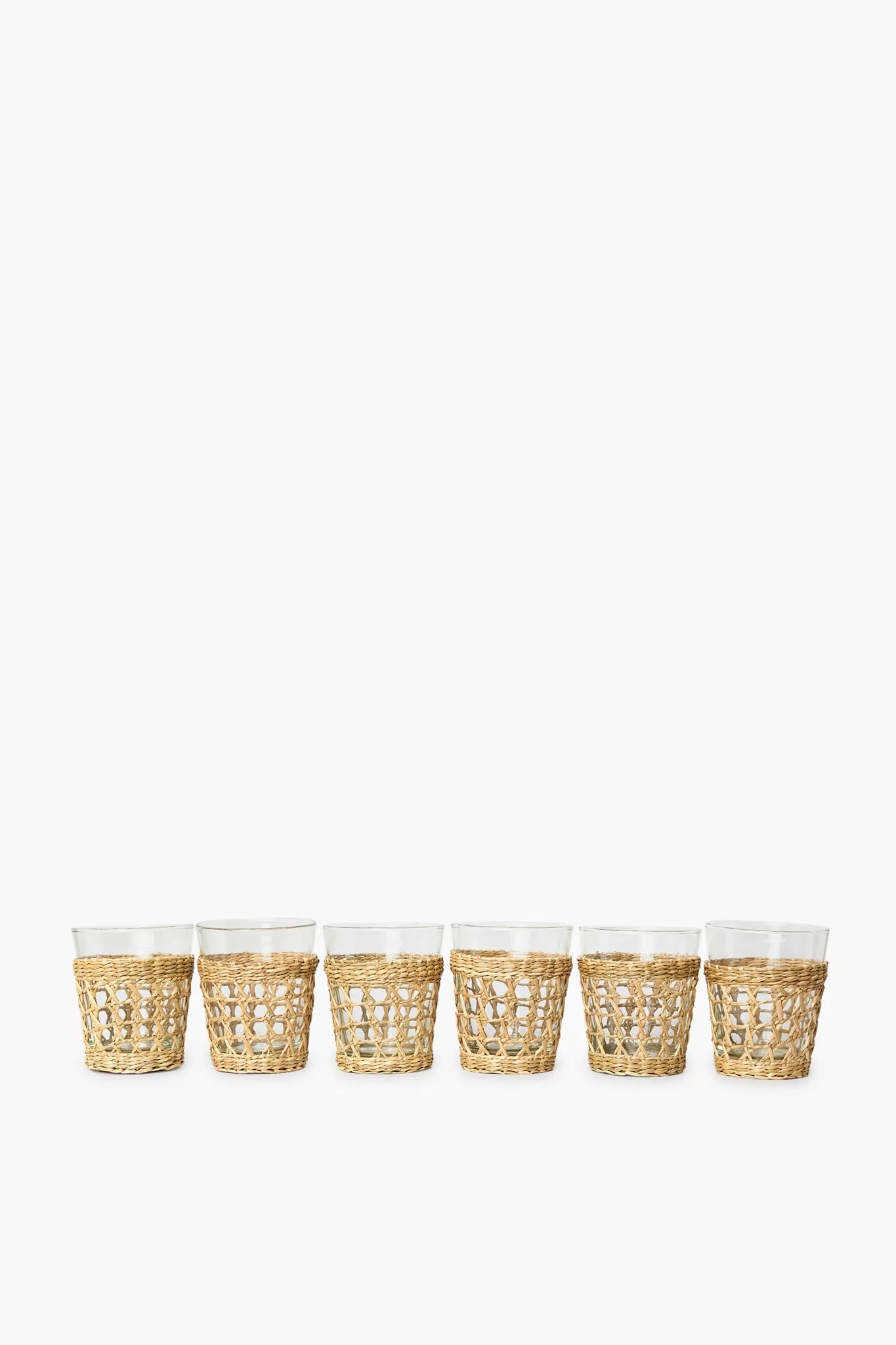 Seagrass Cage Wide Tumbler Set of 6 | Tuckernuck (US)