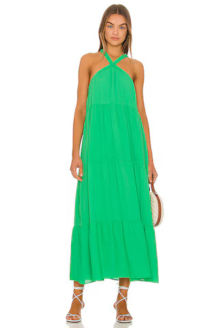 Show Me Your Mumu Hallie Halter Dress in Spring Green from Revolve.com | Revolve Clothing (Global)