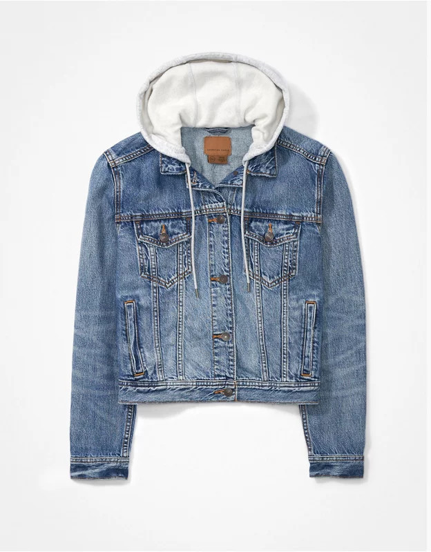 AE Hooded Denim Jacket | American Eagle Outfitters (US & CA)