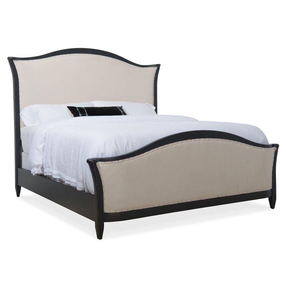 Hooker Furniture 5805-90866 Ciao Bella King Upholstered Bed with (Tuscan Cream / Speckled Gray) | Bed Bath & Beyond