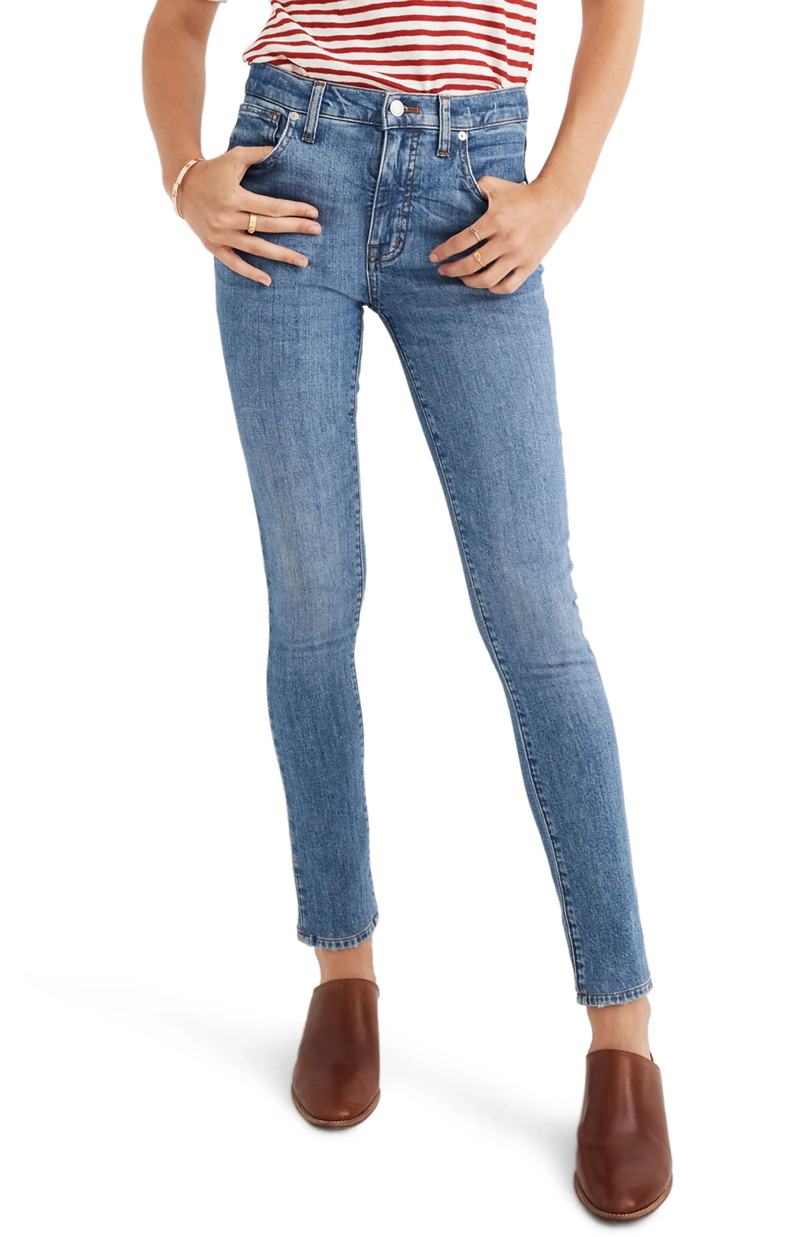 Madewell 9-Inch High Waist Stretch Skinny Jeans (Regina) (Regular & Plus Size) | Nordstrom