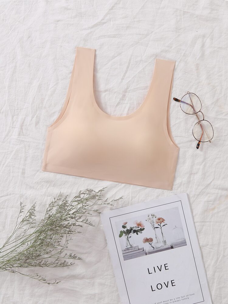 Einfarbiger nahtloser BH | SHEIN