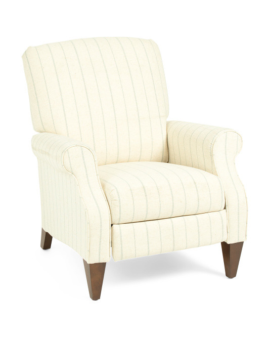 32x36 Charlotte Striped Push Back Recliner | TJ Maxx