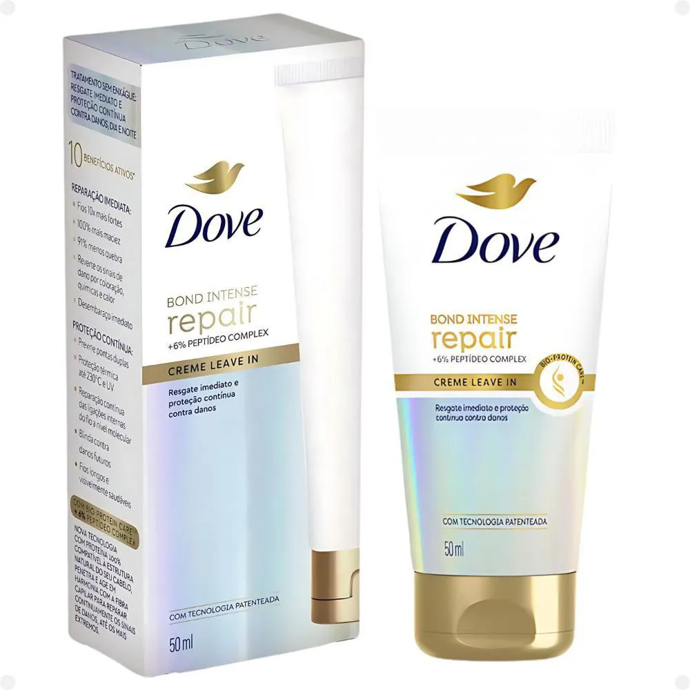 Creme Leave-In Dove Bond Intense Repair 50Ml | DrogaRaia (BR)