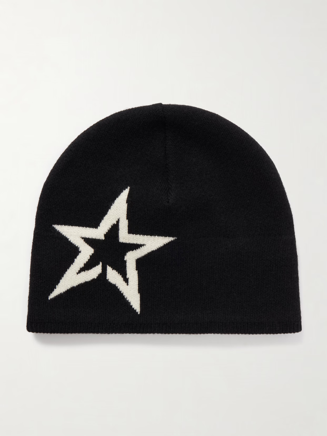 Perfect Moment - Intarsia Wool-blend Beanie - Black | NET-A-PORTER (US)