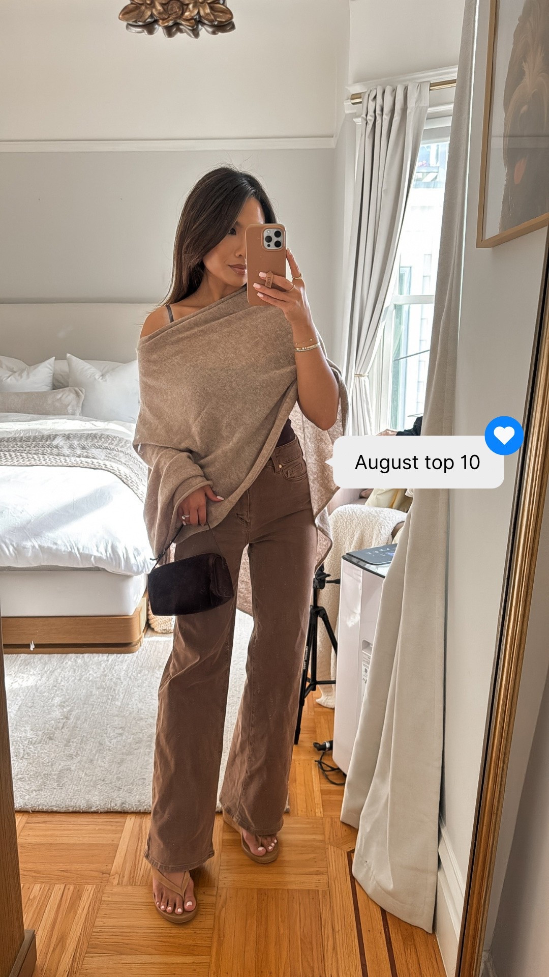 August top 10 💘 Designer denim on sale! Loving brown jeans for fall

Sizing:
Cami - tts, xs
Poncho - one size
Jeans - tts, 25

#LTKPetite #LTKootd #LTKSaleAlert