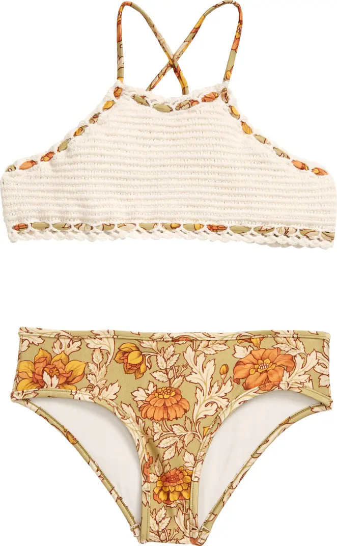 Zimmermann Kids' Andie Crochet Two-Piece Swimsuit | Nordstrom | Nordstrom