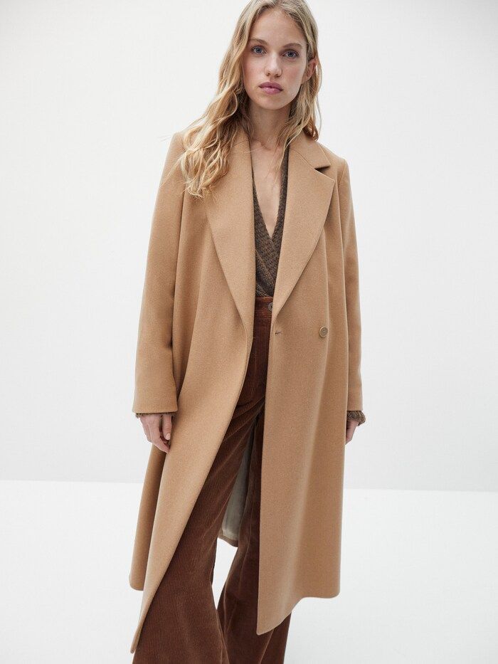 Wool robe coat | Massimo Dutti (US)