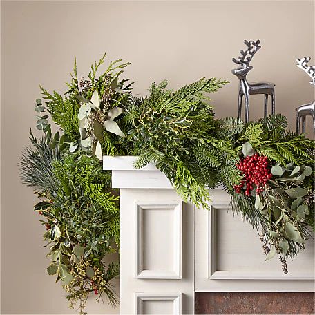 Proflowers Christmas Plants & Trees Winter Greens & Red Berry Garland Online Christmas Tree & Plant  | Proflowers